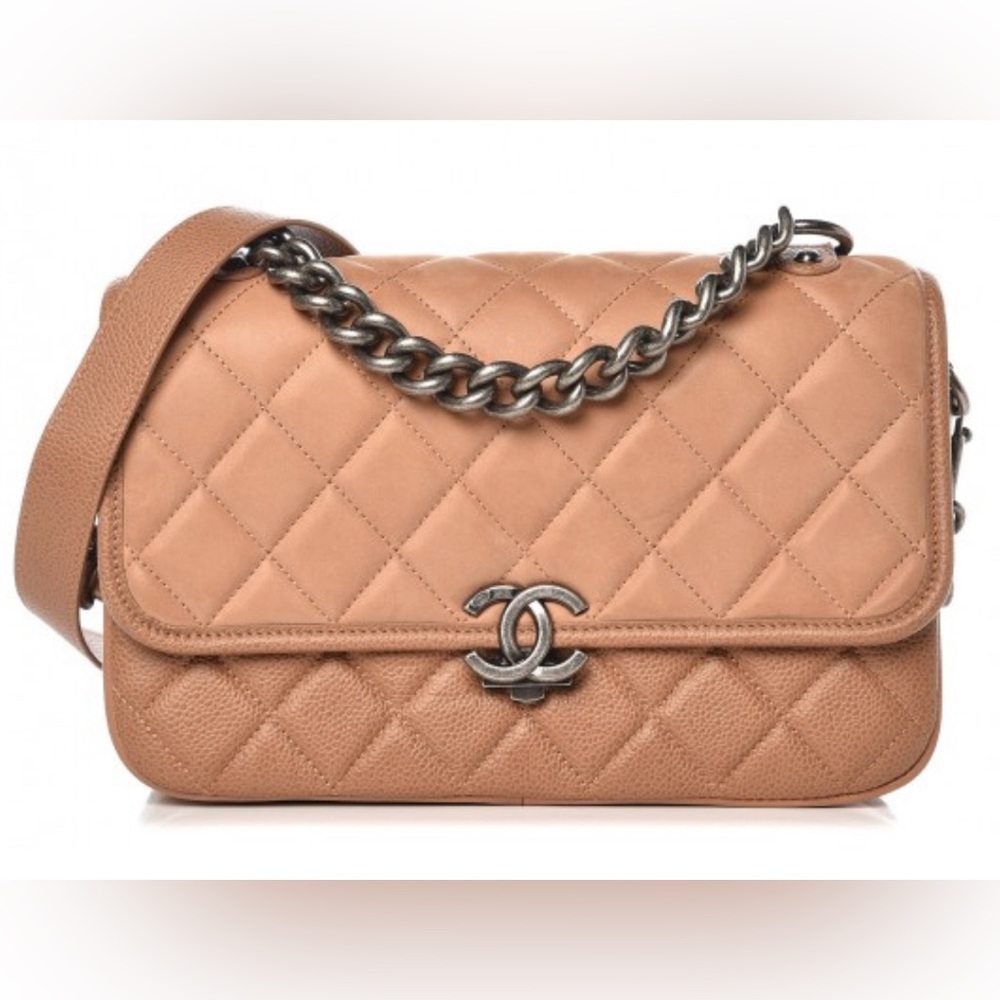 CHANEL Caviar & Calfskin Quilted Medium Flap Bag